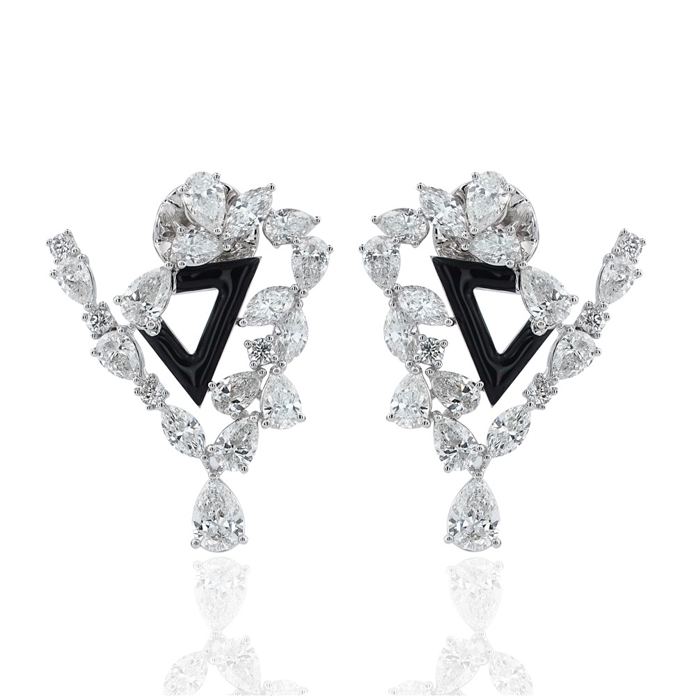 7,36 Ct. Diamond Design Earring